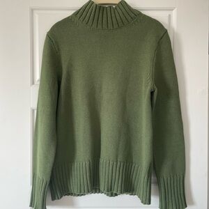 J. Crew Olive Cowl Neck Sweater